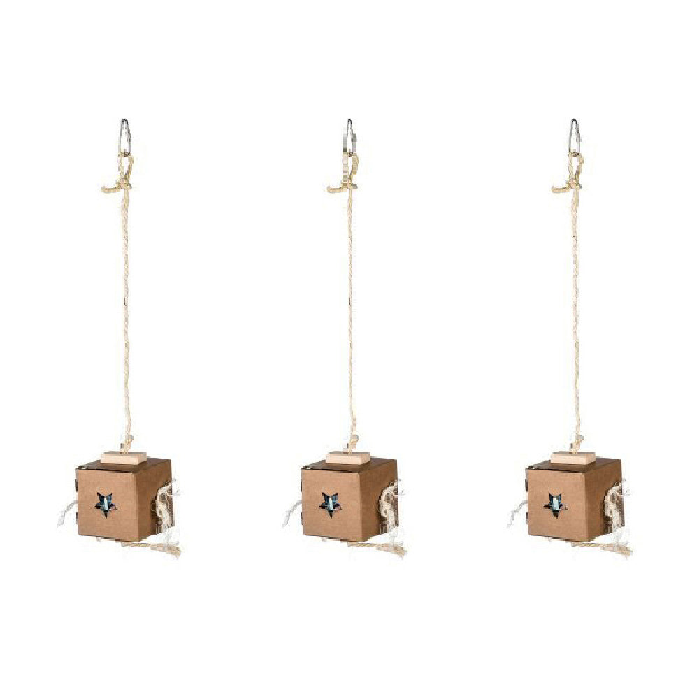 Nature Island Hanging Shred & Find Foraging Fun Pet Bird Interactive Cage Toy (3 Pack)