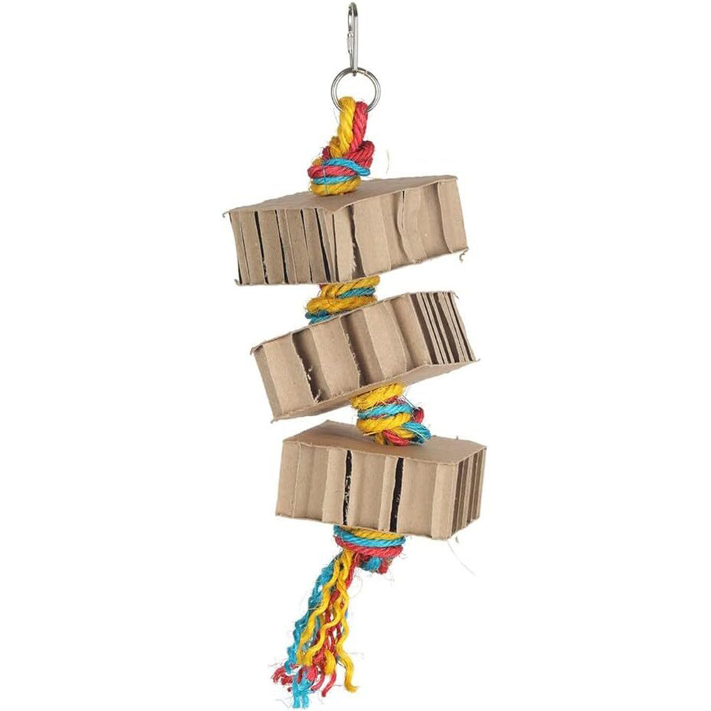 Nature Island 33x9cm Hanging Small Blocks n Knots Bird Pet Interactive Cage Toy