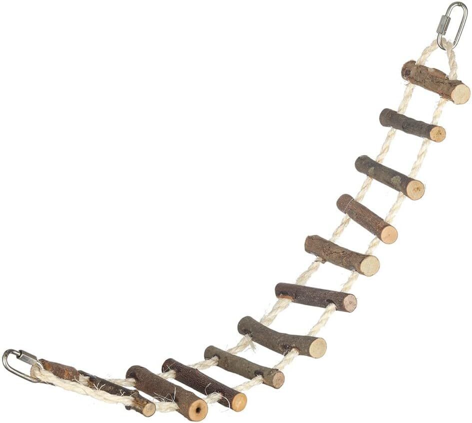 Nature Island Natural Island Sisal Rope & Log Bridge Bird Pet Exercise Fun Training Toy Medium