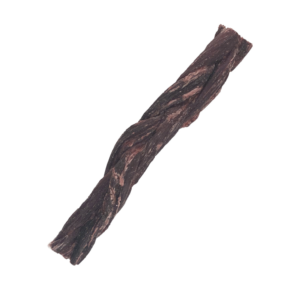 Blackdog Braided 100% Beef Jerky Sticks Natural Healthy Dog/Pet Treat/Chew (25 Pieces)