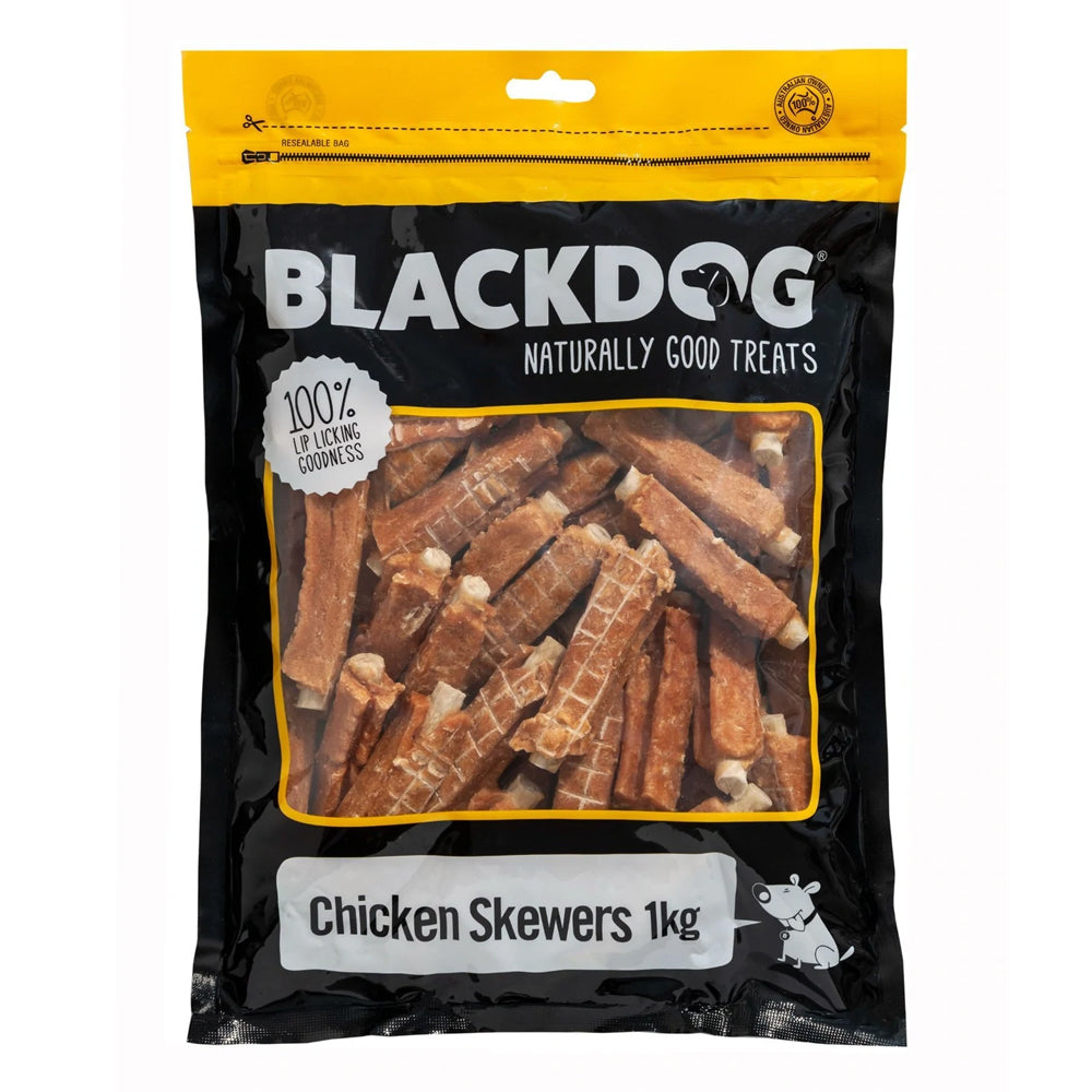 Blackdog Chicken Skewers Dog Treats High Protein Promotes Dental Health 1kg
