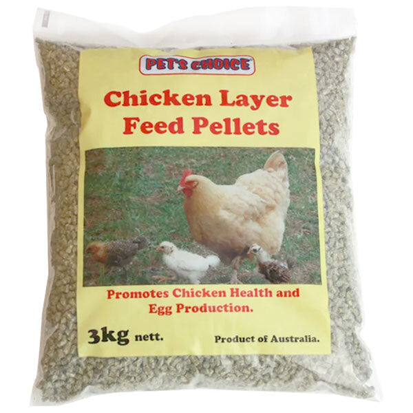 Pets Choice Chicken Layer Feeding Pellets Animal Food 3kg 34x28x8cm
