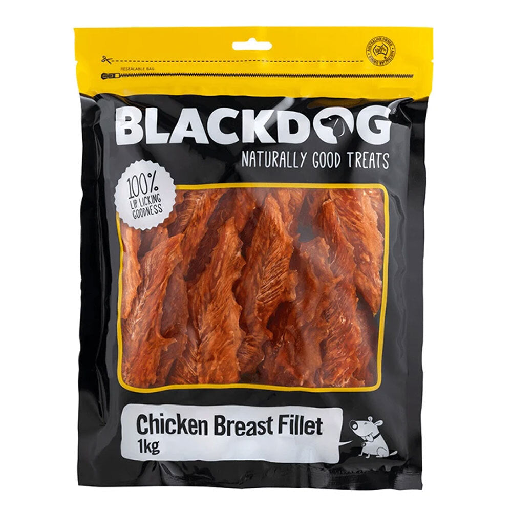 Blackdog Naturally Good Pet/Dog Chicken Breast Fillets Healthy Treats/Food — 1kg