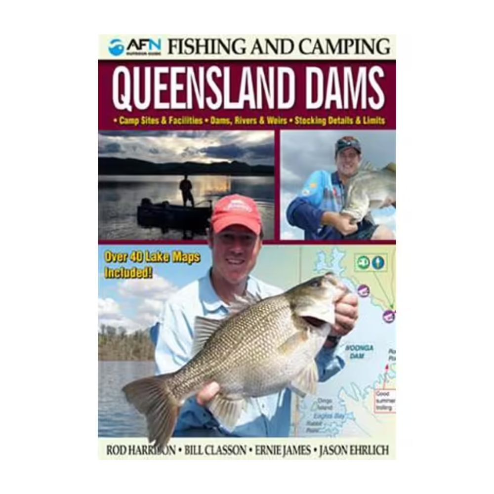 Afn Fishing & Camping Queensland Dams Revised Fishing Guide Book 27x18.5cm