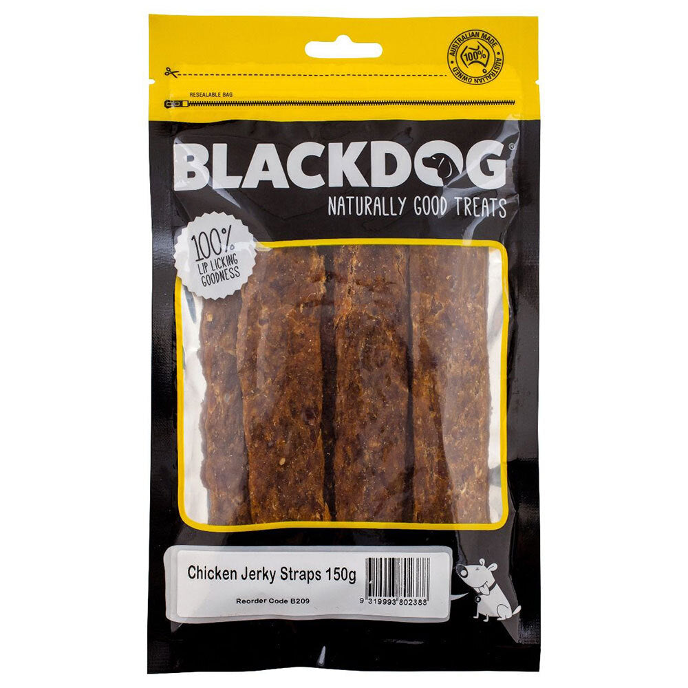 Blackdog Chicken Jerky Straps Dog Treat 2 Pack 150g Natural High Protein — image 2