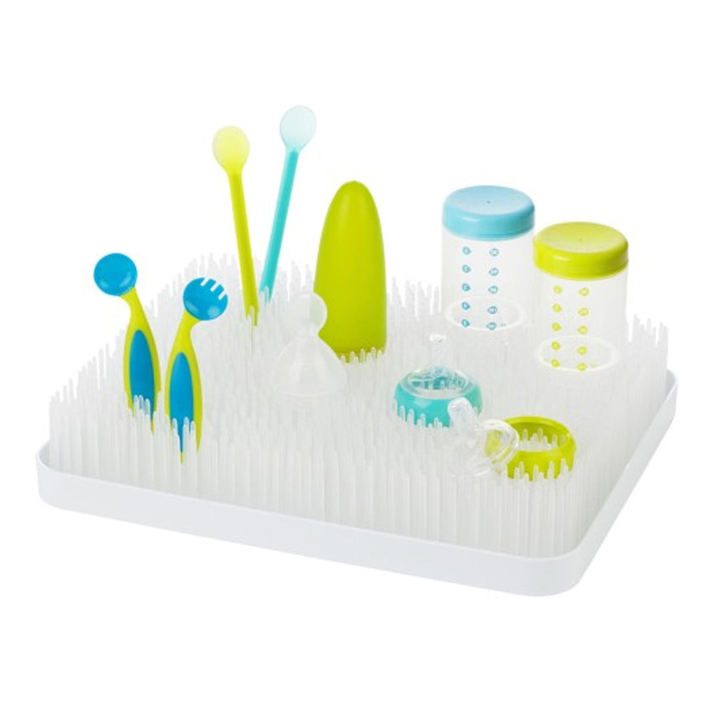 Boon Lawn Multi Purpose Countertop Bench Bristles Dish Drying Rack - White — image 3