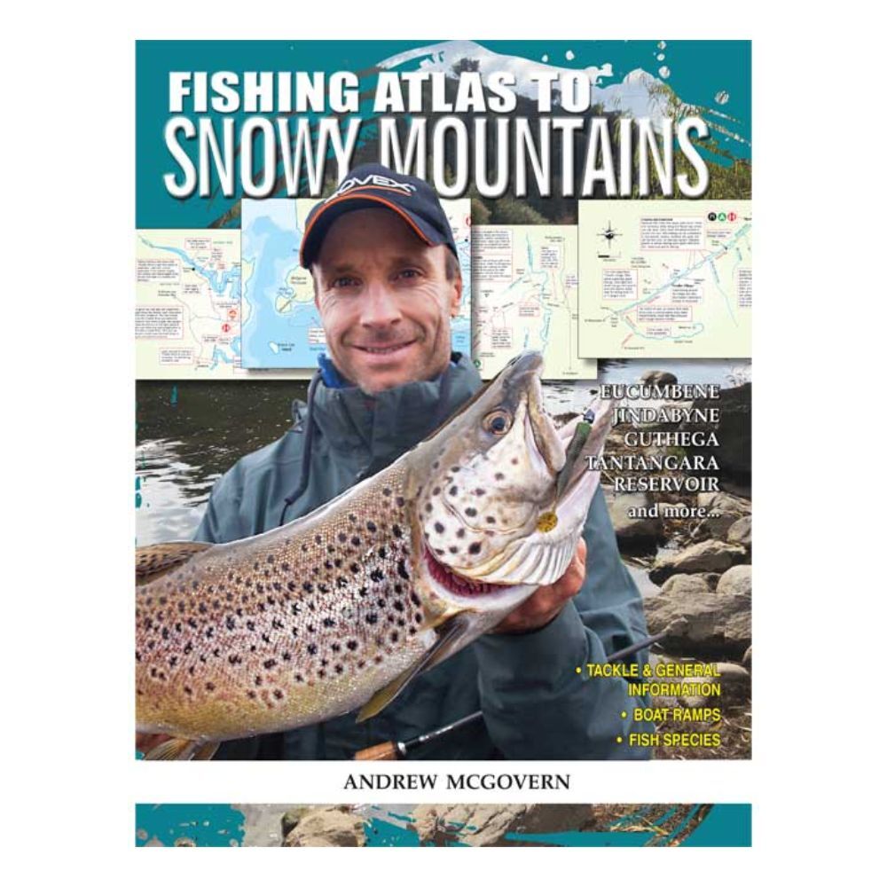 Afn Fishing Atlas to Snowy Mountains Fishing Guide Book 104-Pages 28x27cm