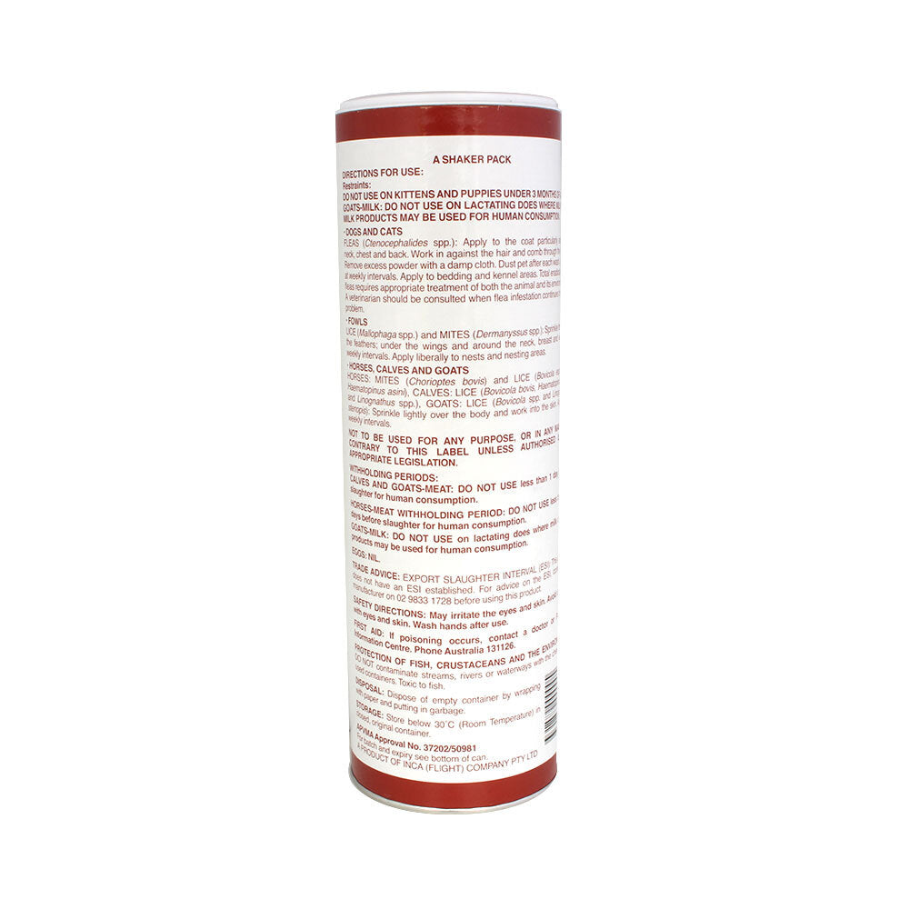 Inca Pestene 500g Insect Powder Control Lice/Mites/Fleas Dogs/Cats/Fowls/Horses — image 2