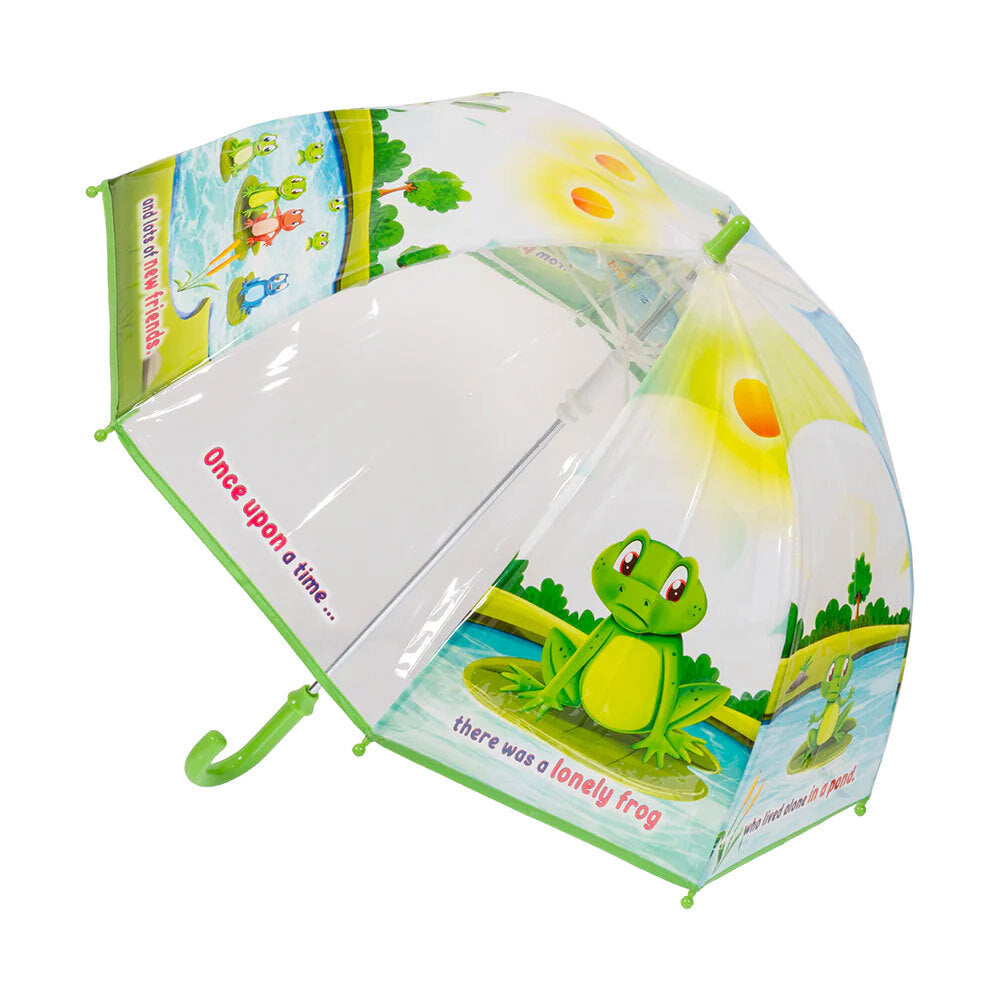 Funbrellerz Once Upon a Time - Frog Story Kids/Childrens Rain/Wind Umbrella 3+