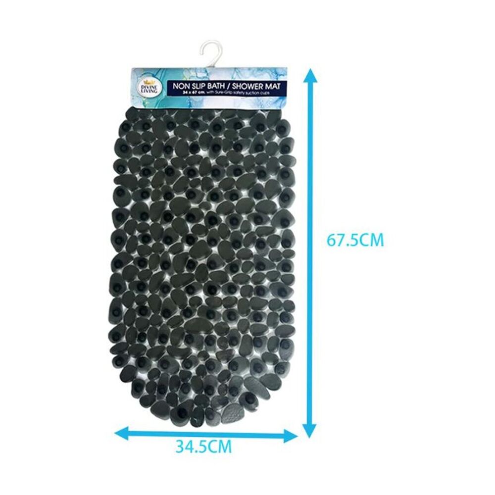 Divine Living Non Slip Bath/Shower Mat w/Suction Cups 34x67cm Assorted (2 Pack) — image 4