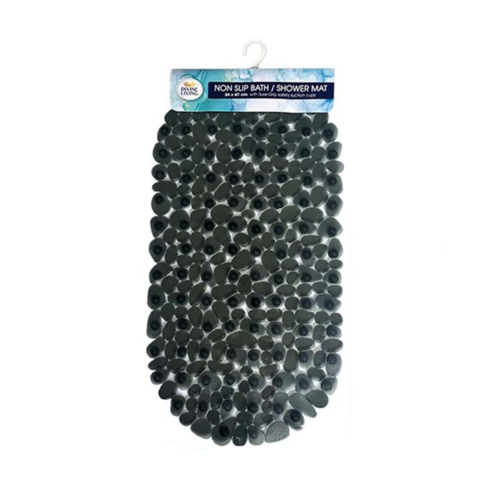 Divine Living Non Slip Bath/Shower Mat w/Suction Cups 34x67cm Assorted (4 Pack) — image 2
