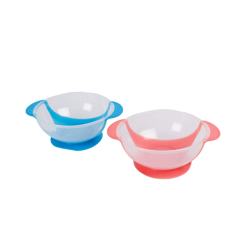 Cuddle Bug Baby/Toddler Feeding Suction Training Bowl Set 13x9cm Blue/Pink — image 2