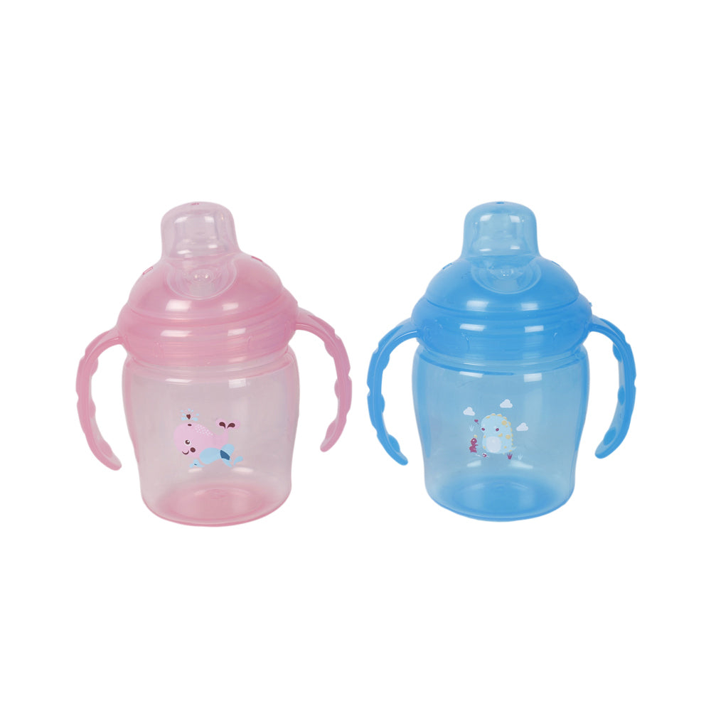 Cuddle Bug Soft Spout Baby/Toddler Training Sippy Cup 225ml Set Pink/Blue (4 Pack) — image 3