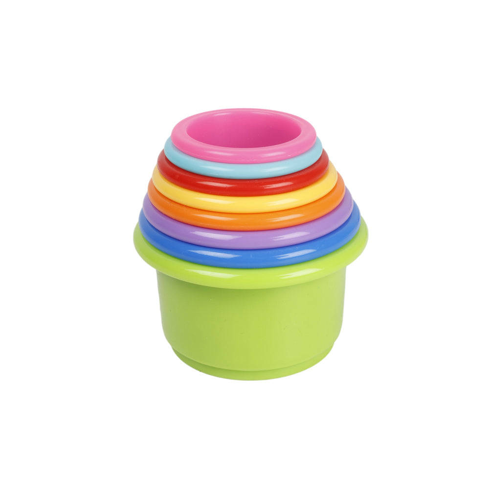 Cuddle Bug 8pc Cuddle Bug Baby/Toddler Stacking Fun Play Toy Cups 30x8.4cm Assorted (4 Pack)