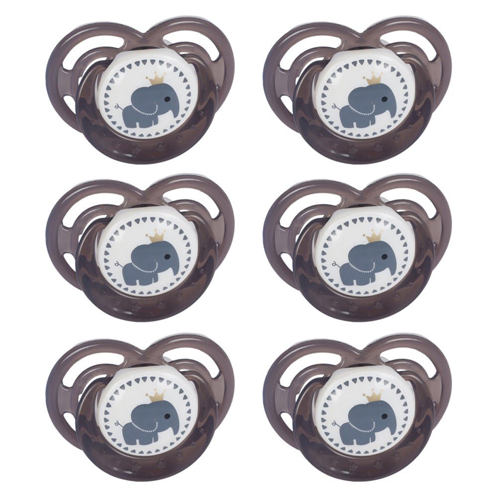 Cuddle Bug 2pc Cuddle Bug Baby/Toddler Silicone Chew Soft Pacifier Soother/Teether 18M+ (6 Pack)