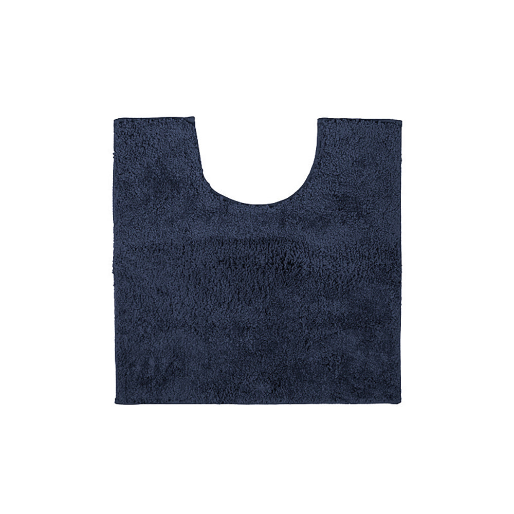 Bambury Ultra soft Microplush Contour Mat 50 x 50cm Navy Woven Raised Pile