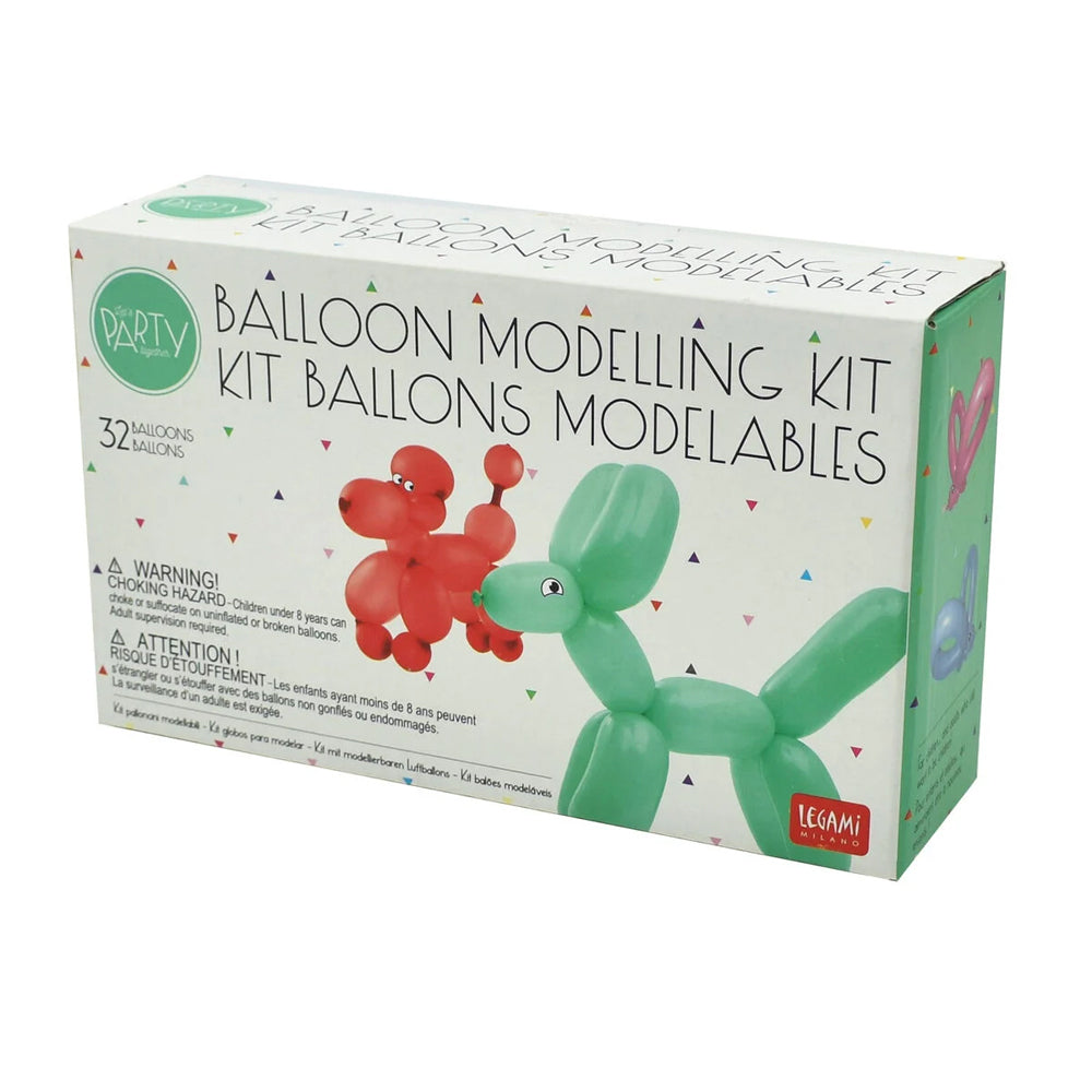Legami Balloon Modelling w/ Pump Kit Birthday/Party Decor Assorted Colour
