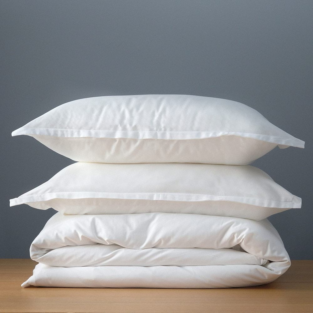 Canningvale Alessia White Queen Bed Quilt Cover Set Bamboo Cotton Home Bedding — image 3