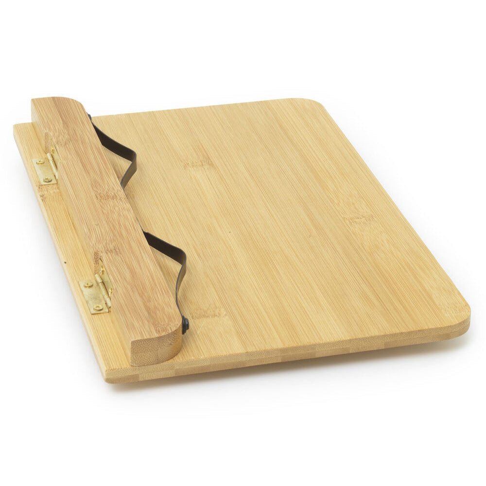 Legami Bamboo/Stainless Steel Tablet/Book Adjustable Angle Folding Stand w/Arms — image 2