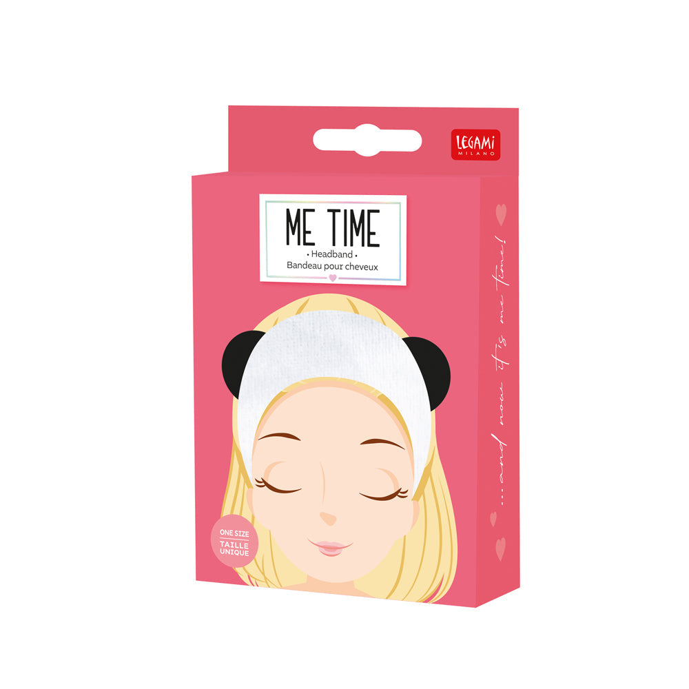 Legami Girls Headband Makeup/Shower Head Band Hairband One-Size Me Time Panda — image 3