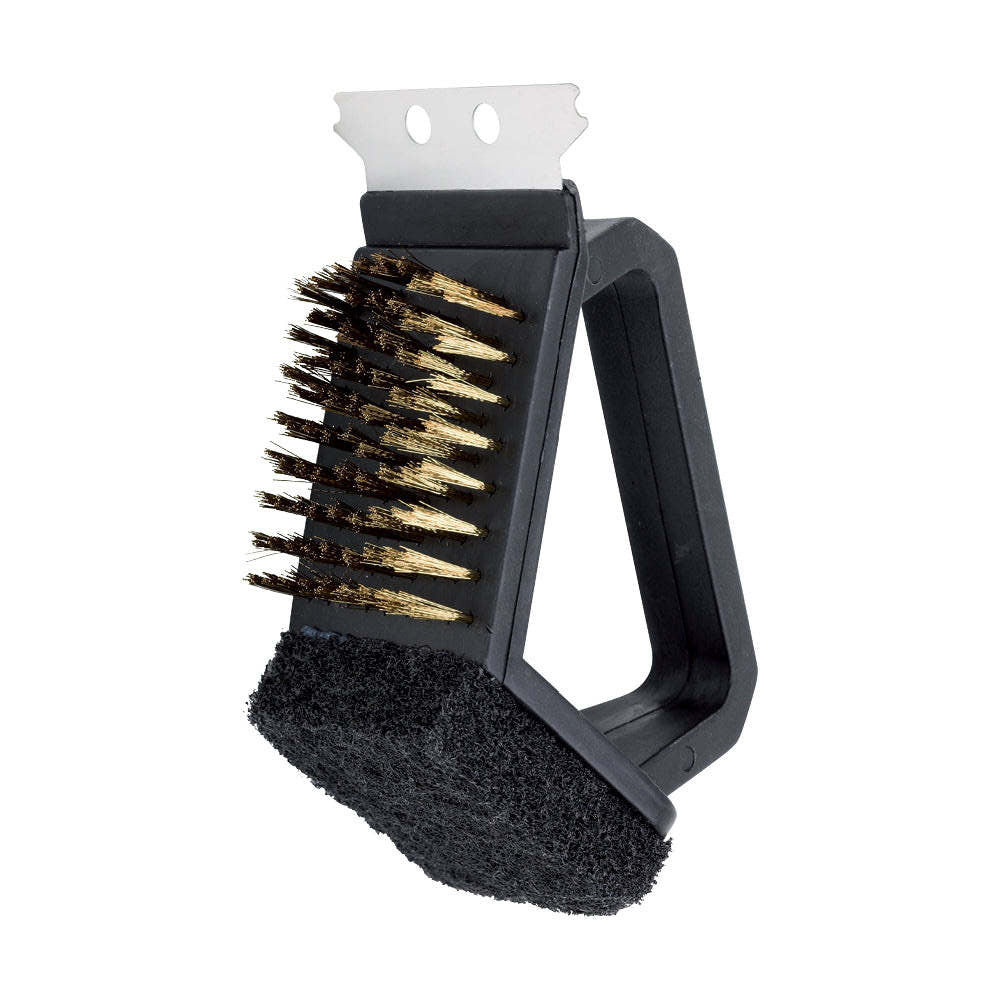 Wiltshire Bar-B Hand 3-In-1 Brass Bristle Barbeque Grill Cleaning Brush — image 2