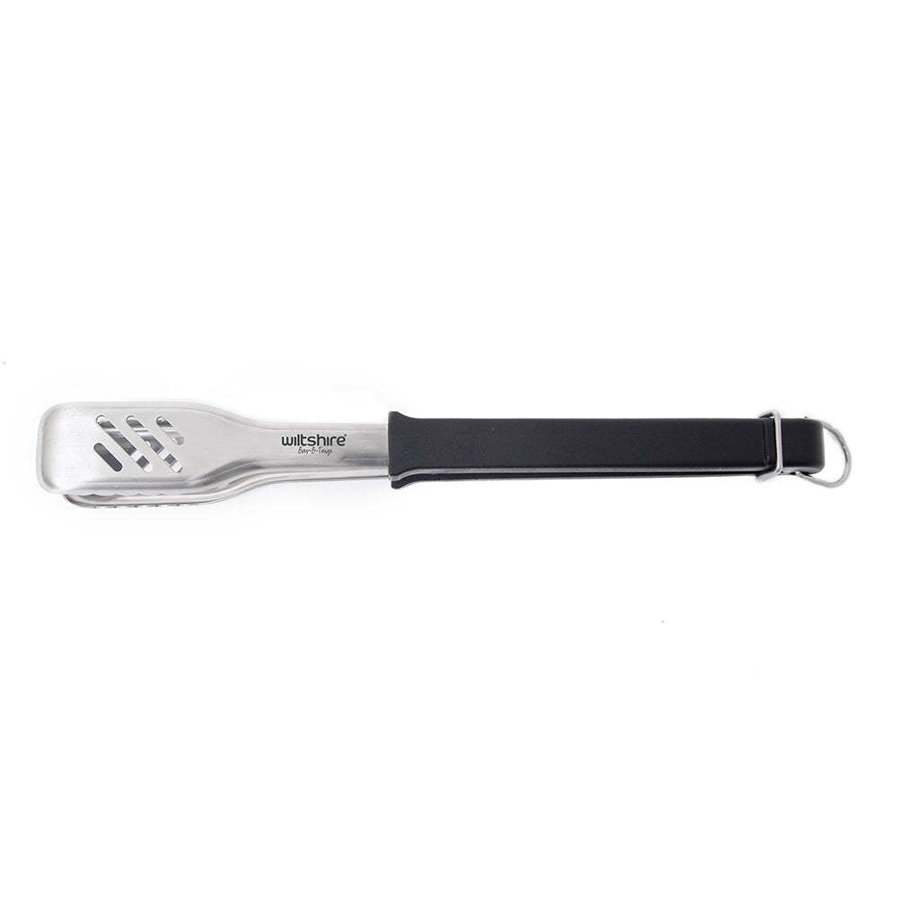 Wiltshire Bar-B Long Handle Stainless Steel Barbeque Turner Tongs 35cm