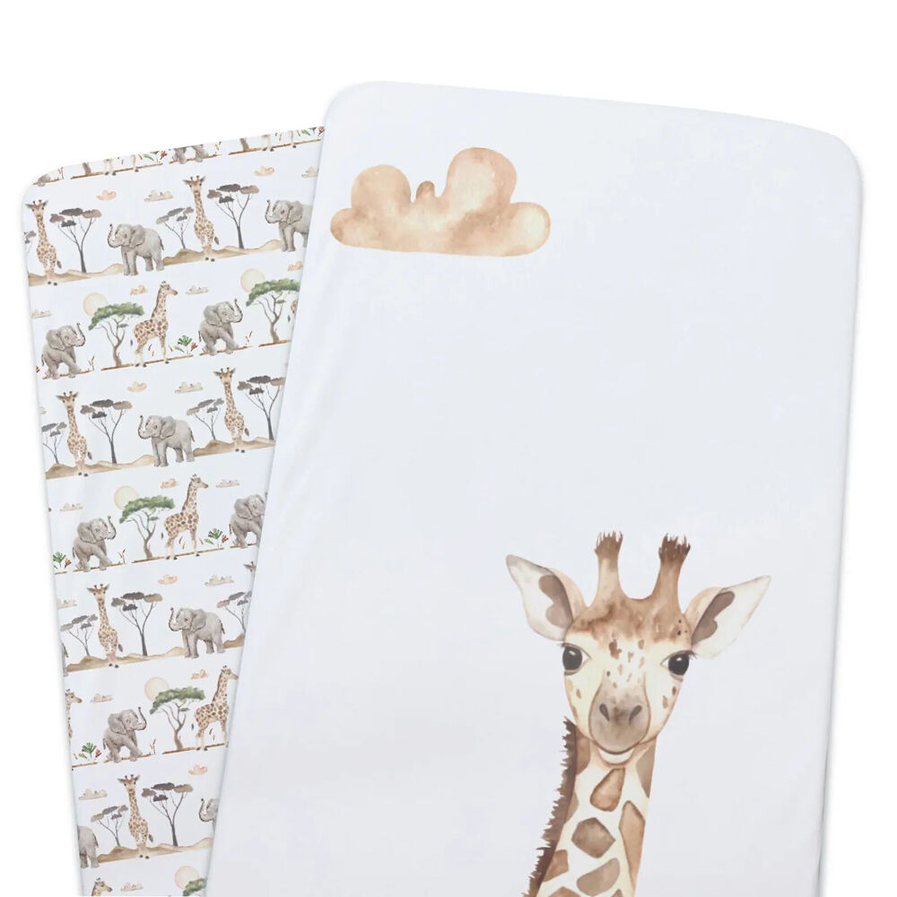 Bubba Blue Bamboo Adventure Jersey Bedside Sleeper Fitted Sheets 54x88cm (2 Pieces) — image 4