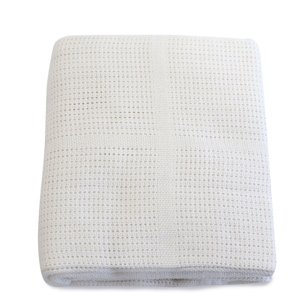 Bubba Blue Bamboo Cot Size Cellular Baby/Newborn/Infant Blanket Bedding — image 2