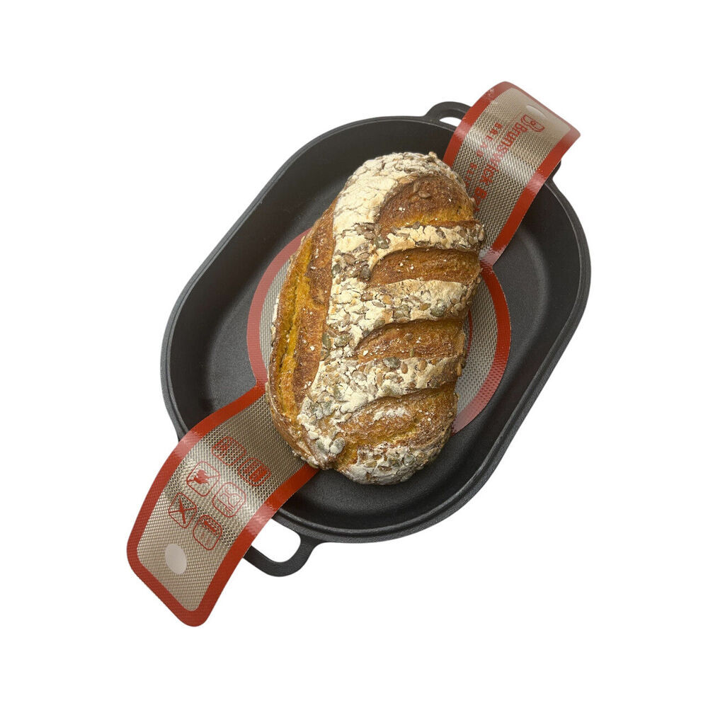 Brunswick Bakers 2pc Brunswick Bakers Heat-Resistant Non-Stick Silicone Bread Sling 21x56cm (2 Pack) — image 2
