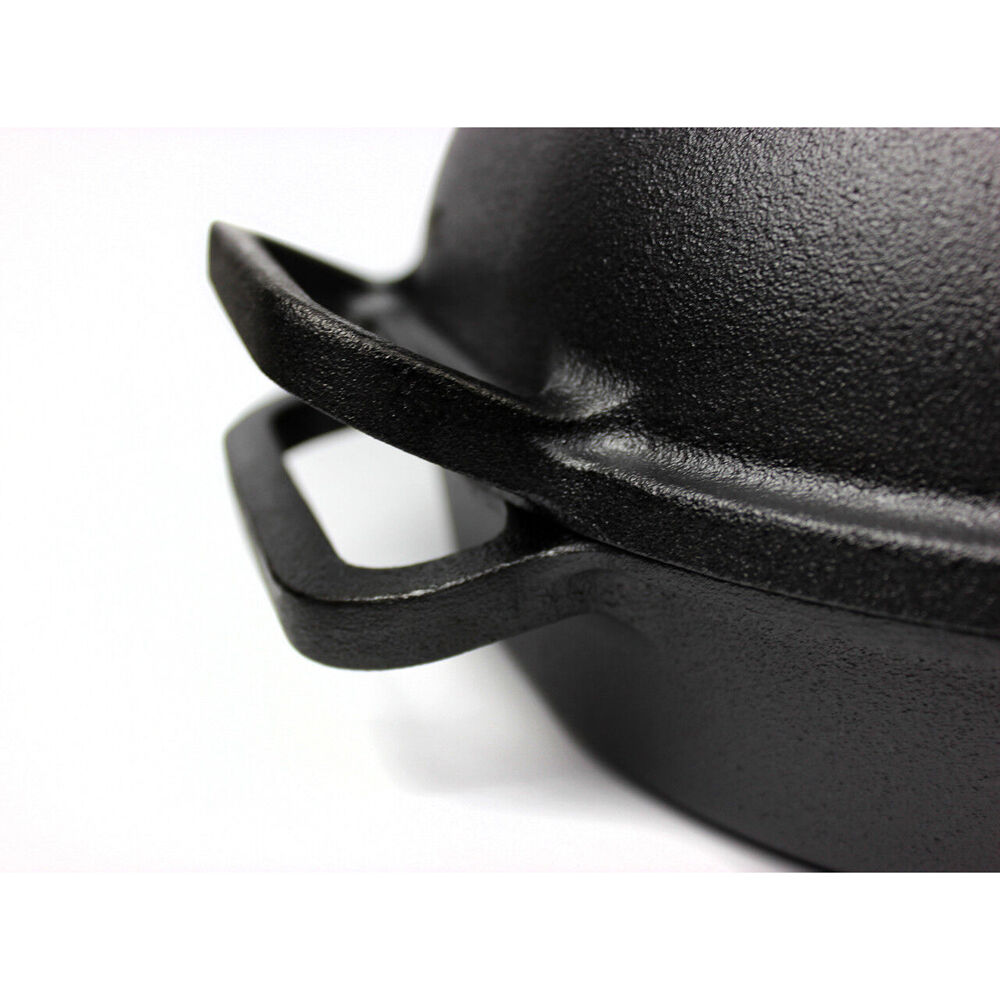 Brunswick Bakers Pre-seasoned Cast Iron Bread/Loaf Baking Pan 39x26cm Black — image 3