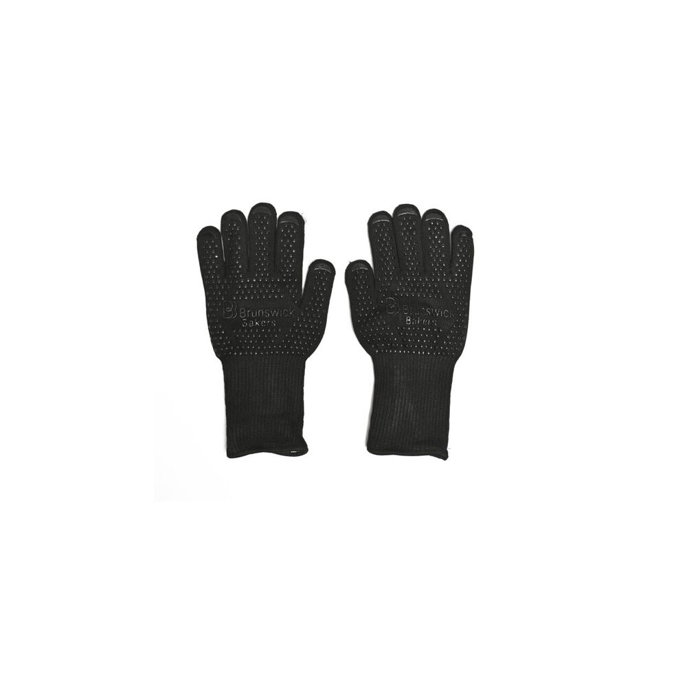 Brunswick Bakers Professional Heat Resistant Baking/BBQ Gloves MED Black