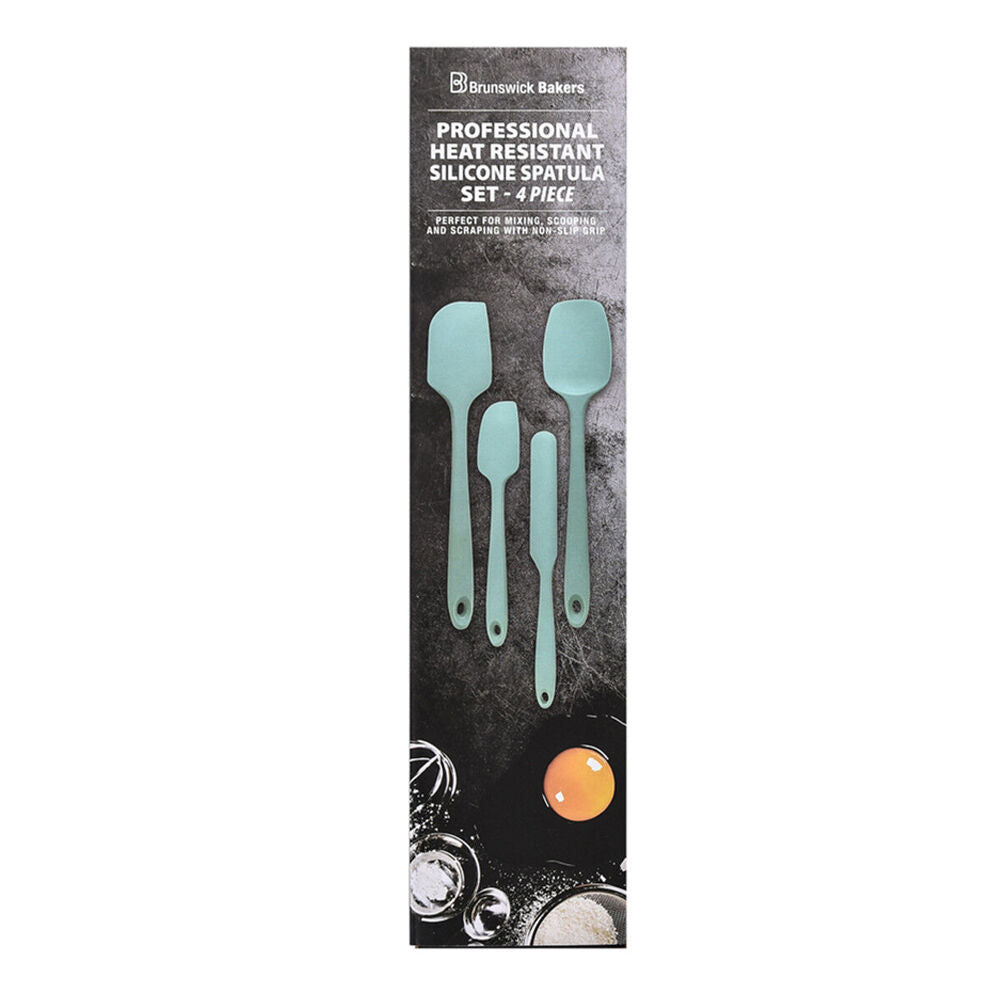 Brunswick Bakers Spatula Cyan Silicone Cooking Baking Utensil 28cm (4 Pieces) — image 6
