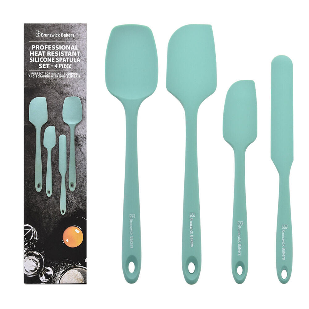 Brunswick Bakers Spatula Cyan Silicone Cooking Baking Utensil 28cm (4 Pieces) — image 5
