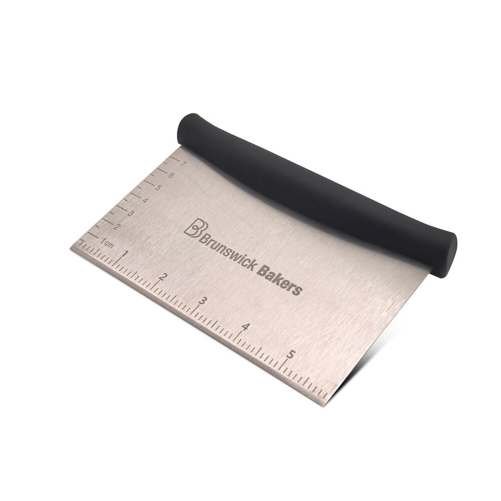 Brunswick Bakers Stainless Steel Dough Scraper w/ Handle 16x10cm Baking Tool — image 2