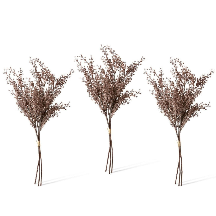 E Style Artificial 61cm Plastic Heather Decor Bundle - Dusty Pink (3 Pack)