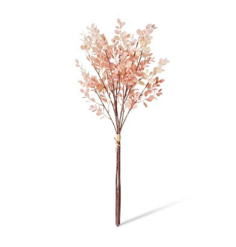 E Style 72cm Plastic Eucalyptus Decor Bundle Artifical Plant Dusty Pink