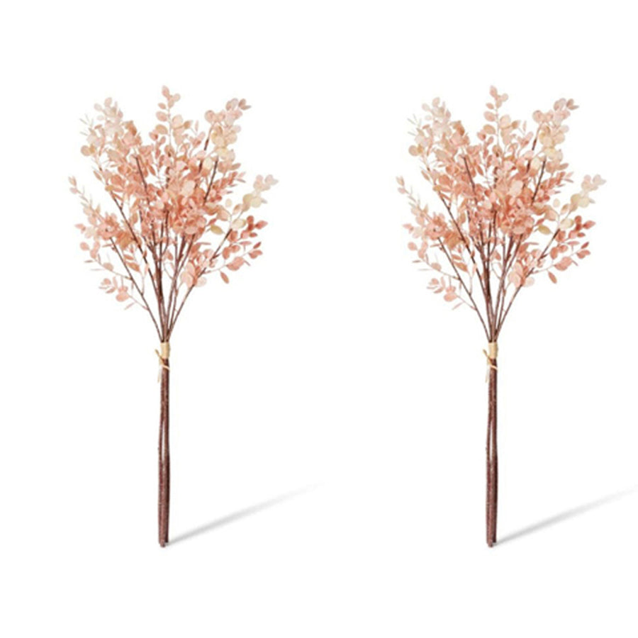 E Style 72cm Plastic Eucalyptus Decor Bundle Artifical Plant Dusty Pink (2 Pack)