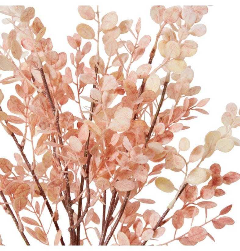 E Style 72cm Plastic Eucalyptus Decor Bundle Artifical Plant Dusty Pink — image 2