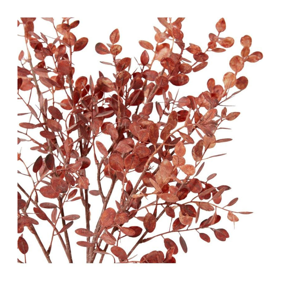 E Style 72cm Plastic Eucalyptus Decor Bundle Artifical Plant Dusty Red (2 Pack) — image 3