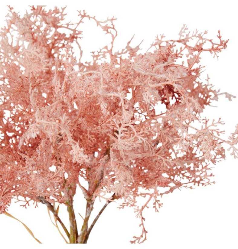 E Style 36cm Plastic Fern Decor Bundle Artifical Faux/Fake Flower Dusty Pink — image 2