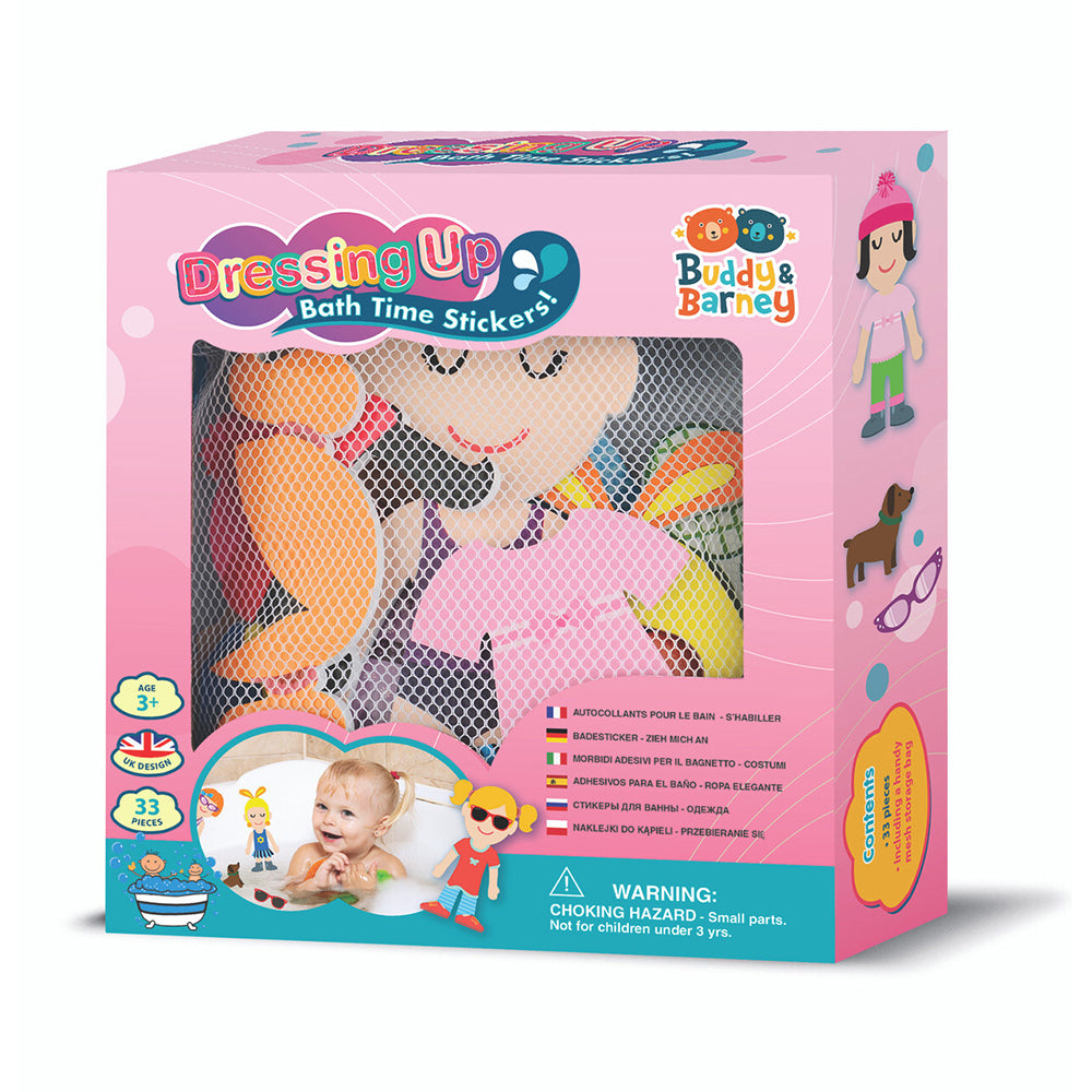 Buddy & Barney Bath Time Stickers Dressing Up Kids/Children Fun Play Toy 3y+