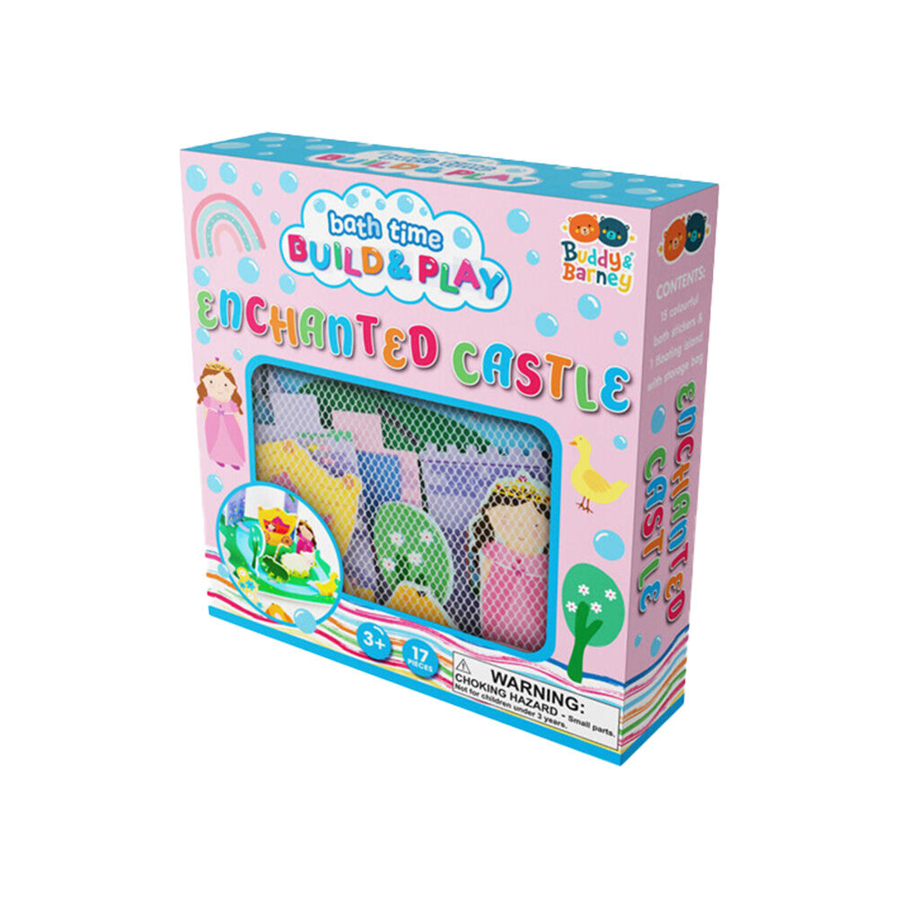 Buddy & Barney Bath Time Build And Play Enchanted Castle Toy Set 3y+ (17 Pieces)