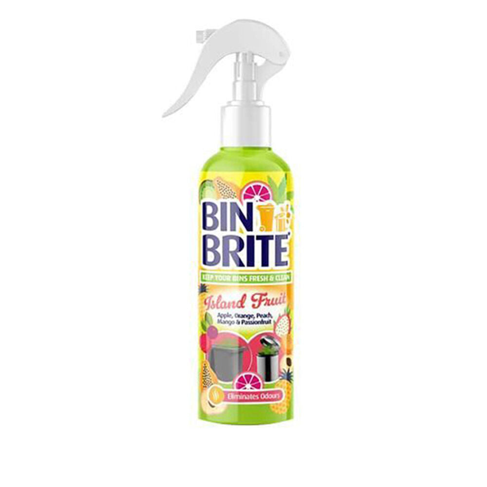 Bin Brite Odour Neutraliser Spray Rubbish Bin Freshener 400ml Island Fruit