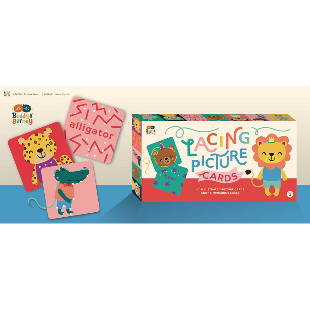 Buddy & Barney Lacing Picture Cards Kids/Children Educational Learning Toy 3y+ — image 3