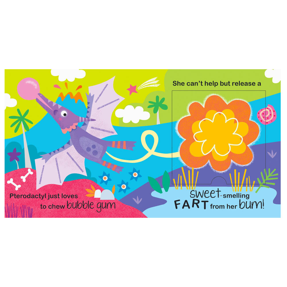 Buddy & Barney Scratch & Sniff Kids/Childrens Fart Flip Book - Dinosaur 1+ — image 2