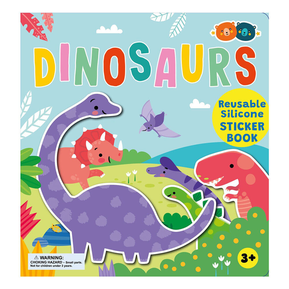 Buddy & Barney Reusable Silicone Sticker Book Dinosaurs/Farm/Sea Set 3y+ (3 Pieces) — image 2