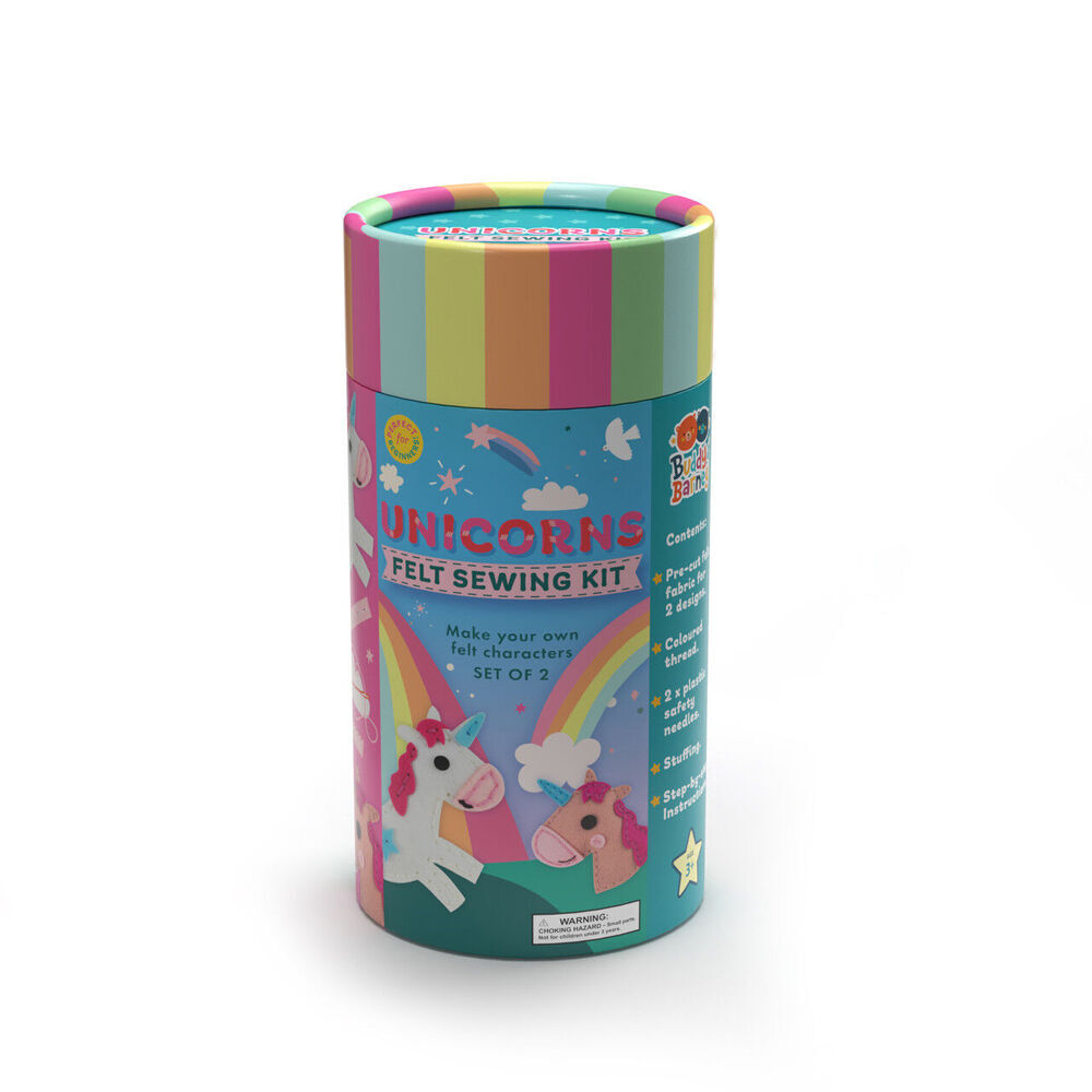Buddy & Barney Felt Sewing Kit Unicorns/Cute Animals/Forest Friends 3y+ (3 Pieces) — image 2
