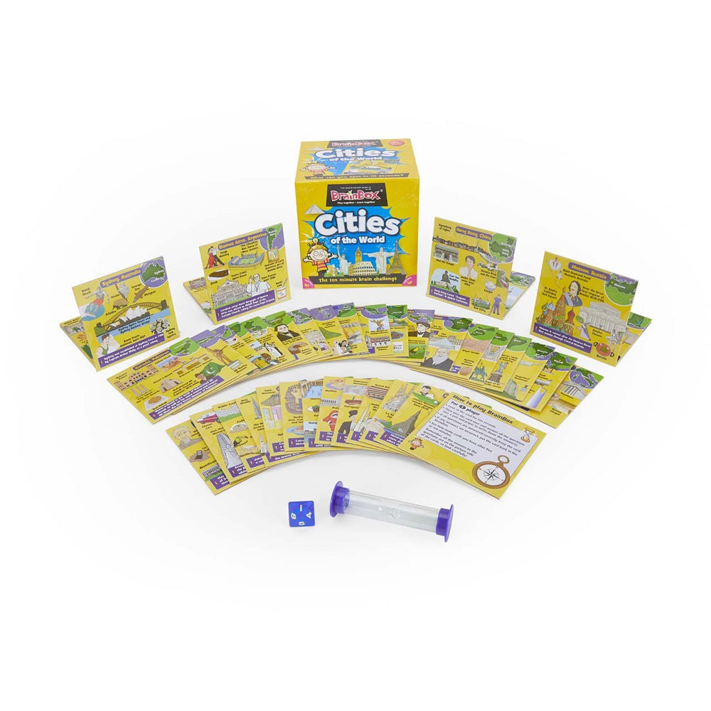 Brainbox Cities Educational Fun Brain Skill Memory Card Game Kids/Children 8y+