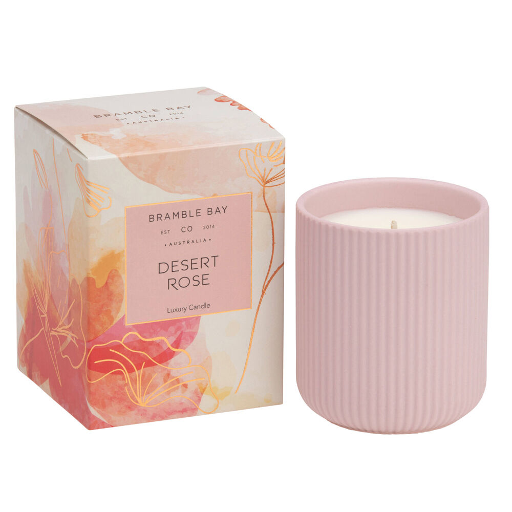 Bramble Bay 270g Native Plum Dessert Rose Scented Ceramic Candle — image 2