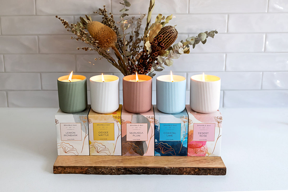 Bramble Bay Native Plum Gidgee Wattle Scented Ceramic Candle 270g (2 Pack) — image 6